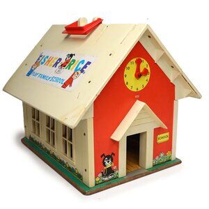 Vintage 1971 Fisher-Price Play Family Schoolhouse #923 Little People Toy House